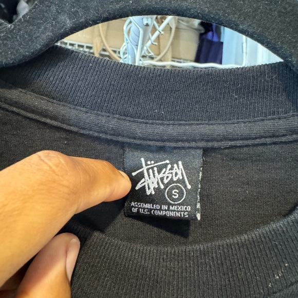 STUSSY GRAPHIC TEE, black and white, unisex S - Picture 3 of 6